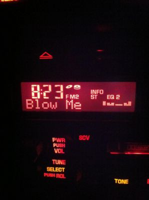 Blow Me
Radio Display
