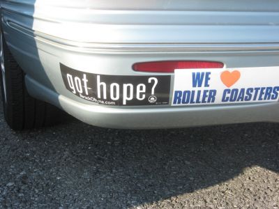 My support for Obama and my love for roller coaster. HAHA!
Keywords: bumper tail light reflector rear exterior