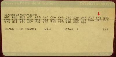 1986 LeSabre RPO codes
RPO codes for my 1986 LeSabre
