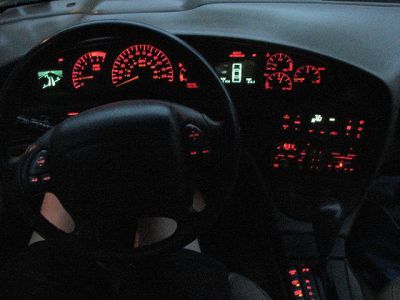 Pontiac Bonneville, Dashboard at night (oooh and aaaaah!)
I love the red-orange glow of my Bonne's dashboard at night.
Keywords: Bonneville, Image, Pontiac, 1997, SSEi, Dashboard