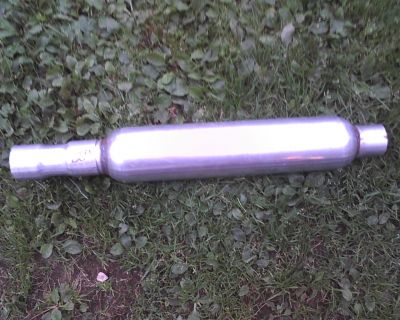 Glasspack 
This is now replaced with a more permanent dual exhaust.
