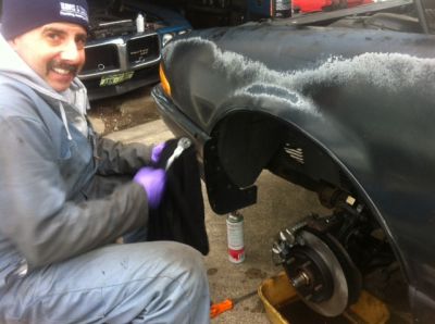 The best mechanic in the world is My Bud Rob B. Thanks Rob, beer and cigars all around.
New brake lines, calipers, pads, rotors, and axles
Keywords: Brakes